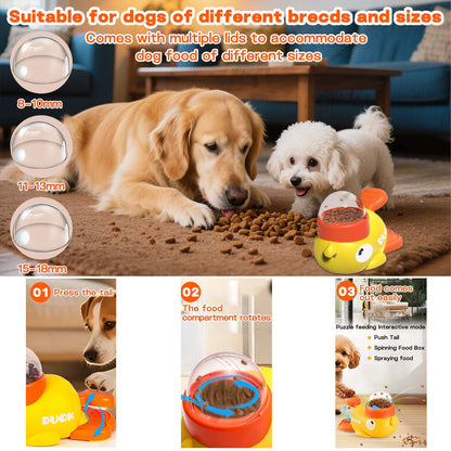 Interactive Dog Toys，Dog Interactive Treat Dispenser Toy，Promotes IQ Training and Entertainment Reduces Bloating Anti-Gulping