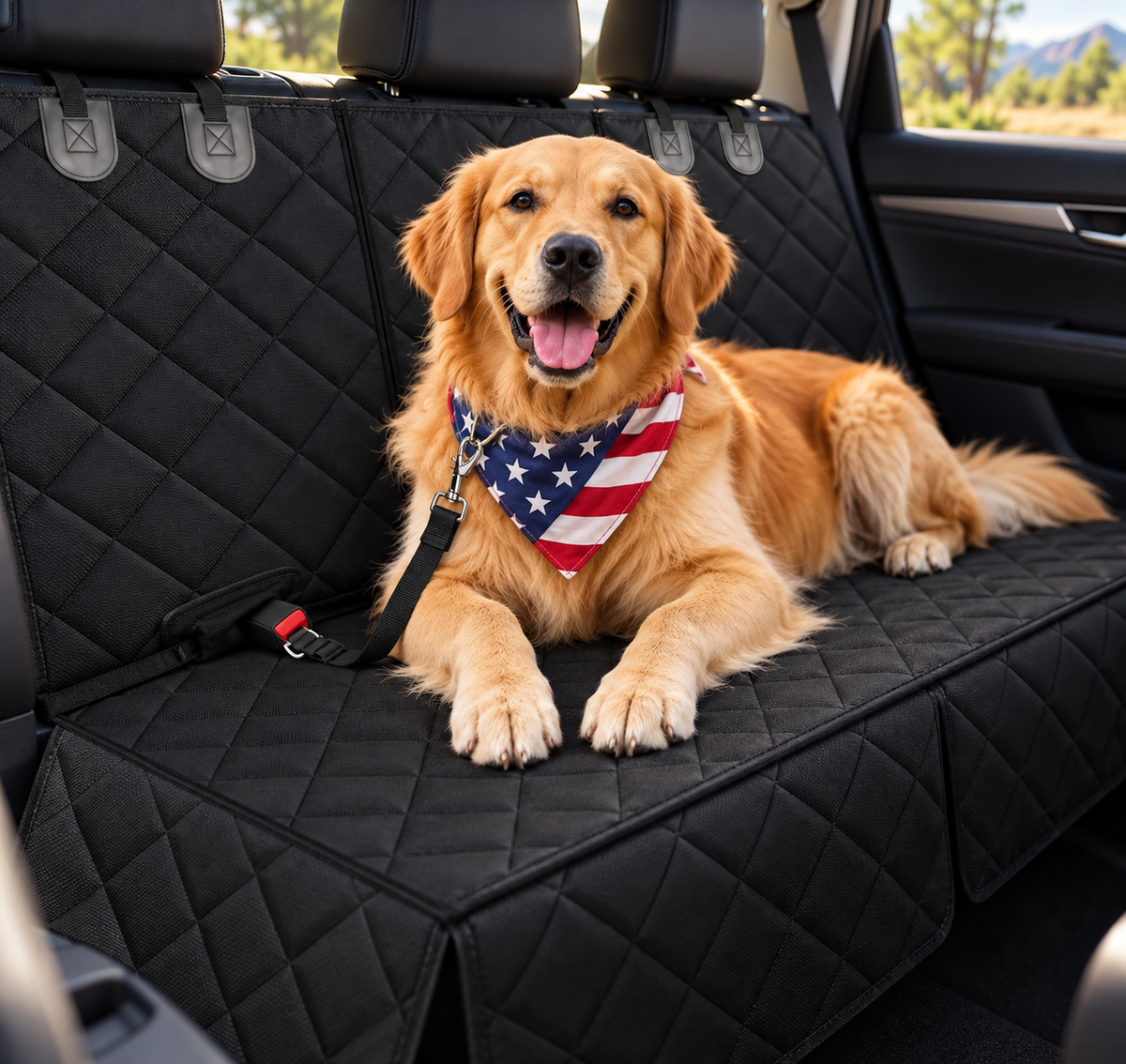 Funda para asiento trasero para mascotas - 53" de largo